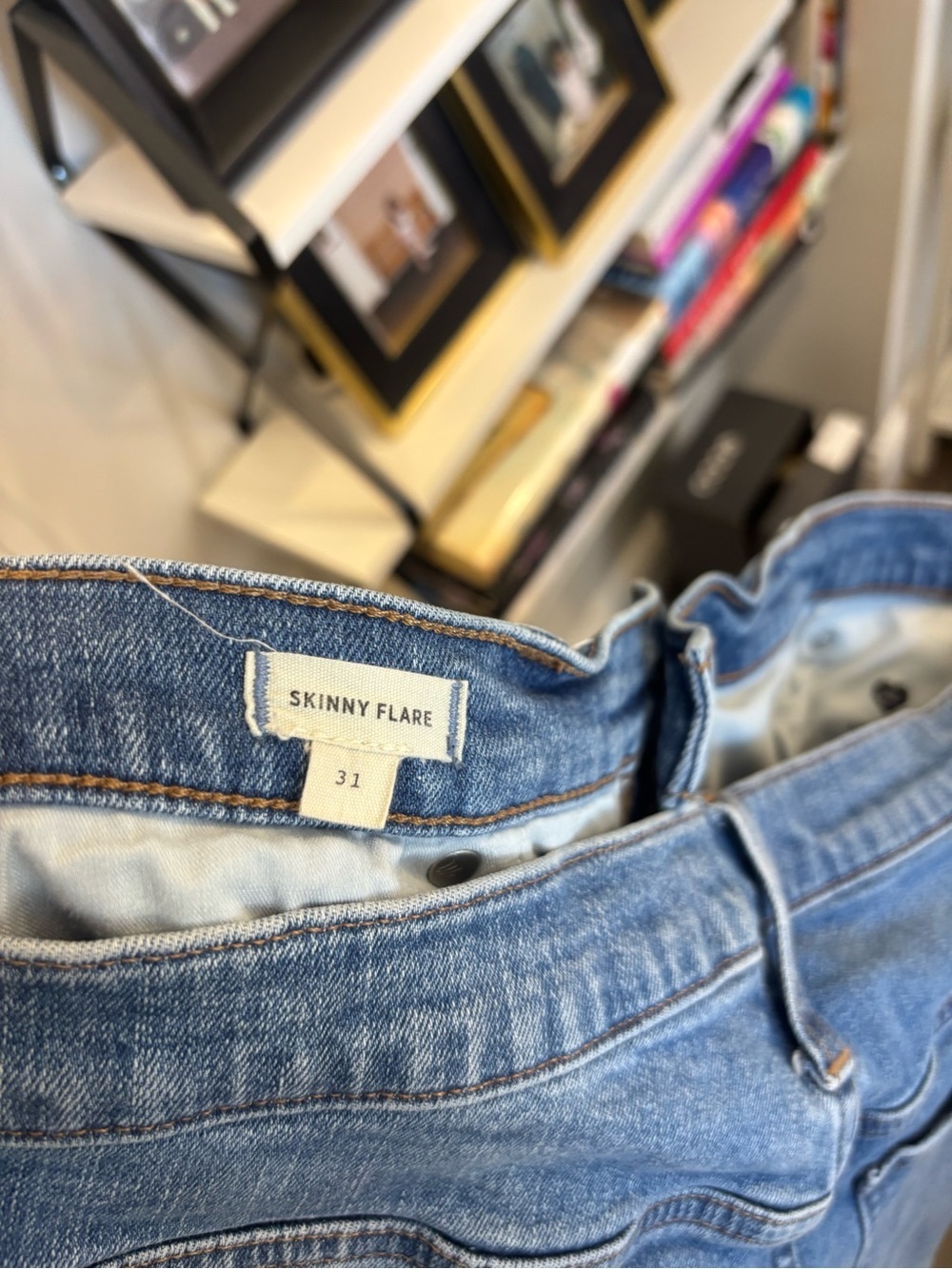 Madewell Medium Blue High-Rise Wide-Leg Jeans - Picture 4 of 4